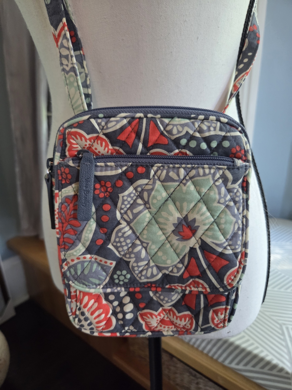 Vera Bradley Retired Quilted Crossbody - Nomadic Floral Print